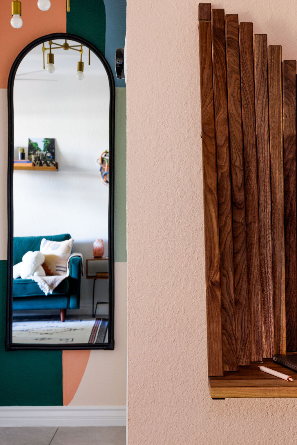 Smart storage detail with southwestern style